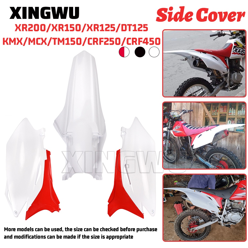 XR200 Mudguard Body Plastics Kit Rear Fender Motorcycle Mud Guard for