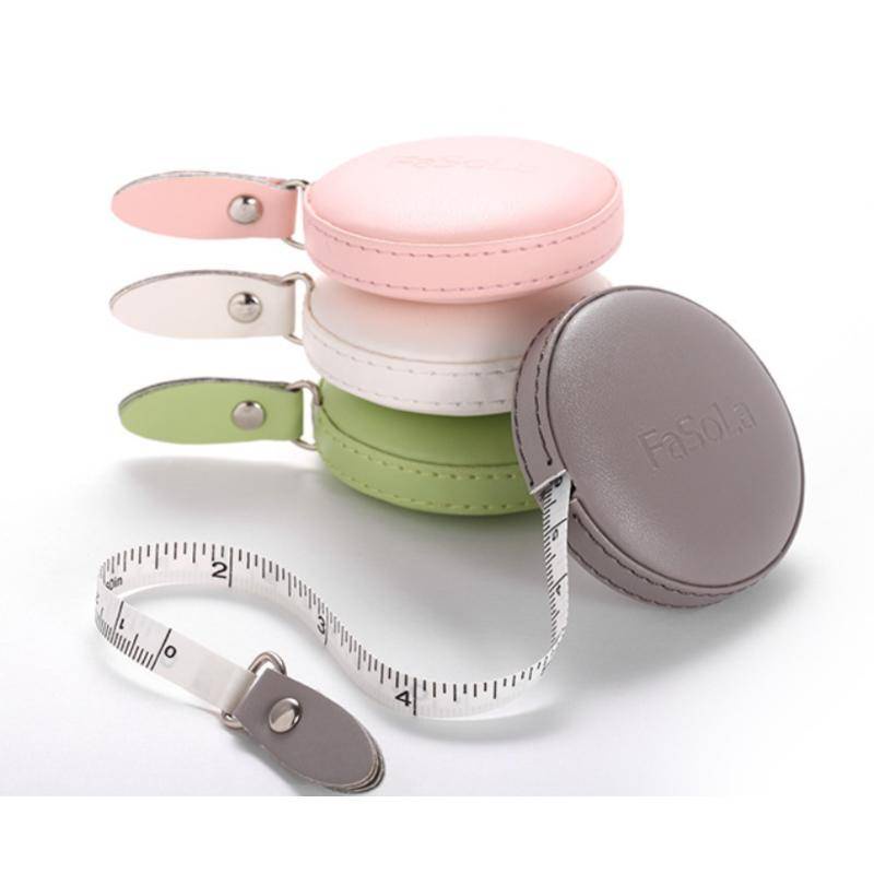 FaSoLa One Click Retractable Mini 1.5 Meter Long Circular PU Leather ...