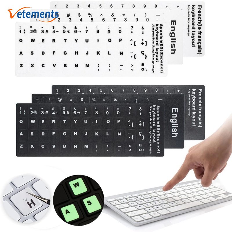 Practical Replaceable PVC Fluorescent Keyboards Applique/ Keypad ...