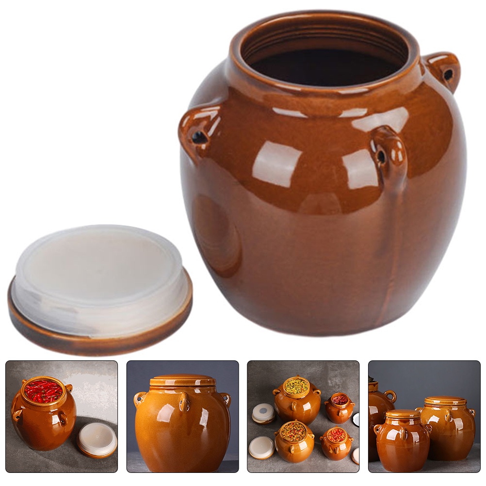 Chinese Pickle Jar Hermetic Ceramic Korean Kimchi Pickles, Shopee