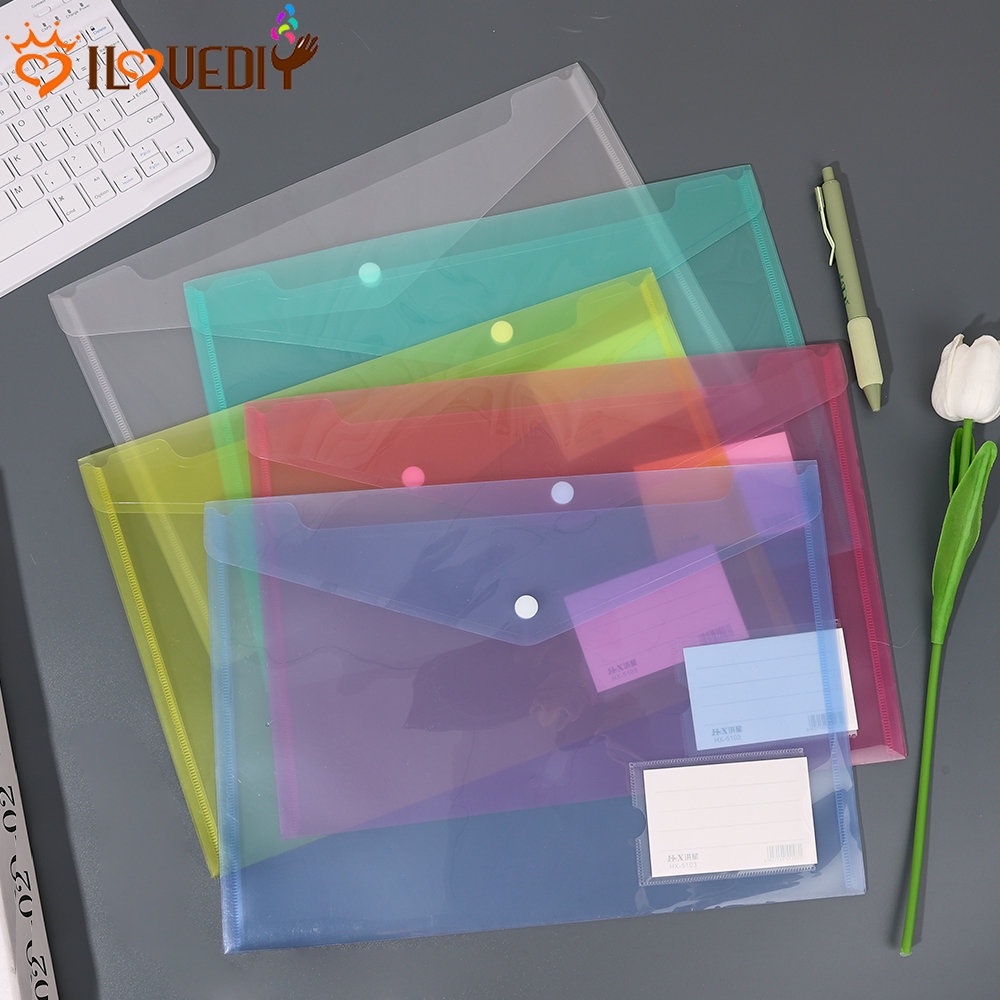 A4 Large Capacity Student Storage File Storage Bag A4 Transparent 