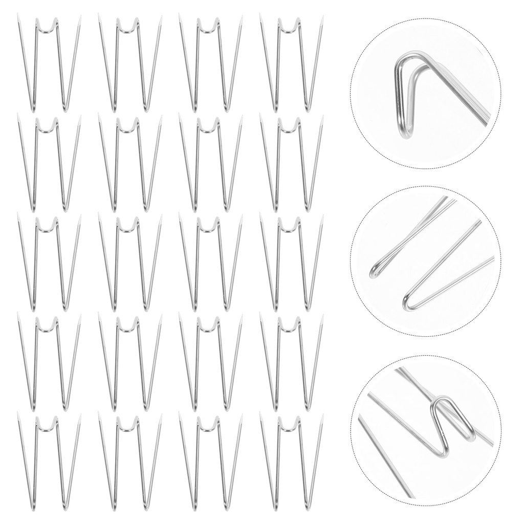 [READY STOCK] Hook 20 Pcs Stainless Steel Hooks Wooden Hanger Painting
