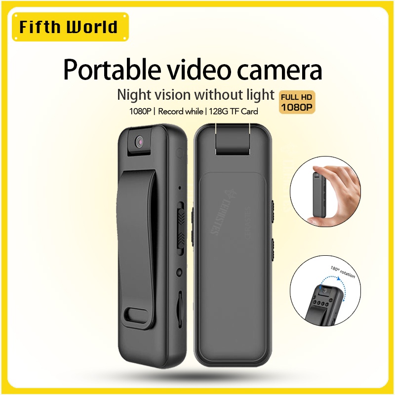 Mini Camera Full HD 1080P Micro Body Camcorder Night Vision DV Video