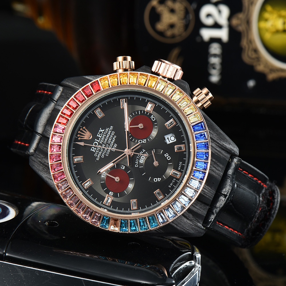 with Box Colorful Luxury Mens Watches Fashion TOP BRAND Rolex Mens Watches Multi Functions Round Nylon Strap AAA Level Wrist Watches Casual Male Clocks Shopee Philippines