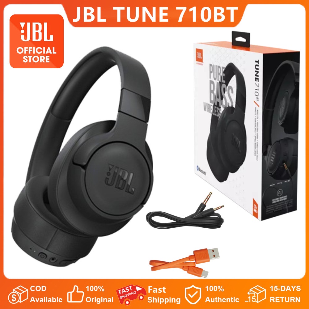 JBL Tune 710BT Wireless OverEar Headphones Bluetooth Headphones with