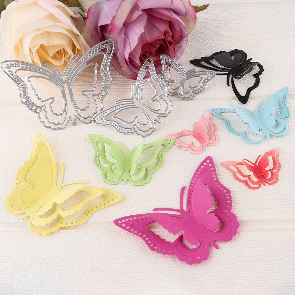 3D Butterflies Metal Cutting Dies for DIY Scrapbook Embossing to ...