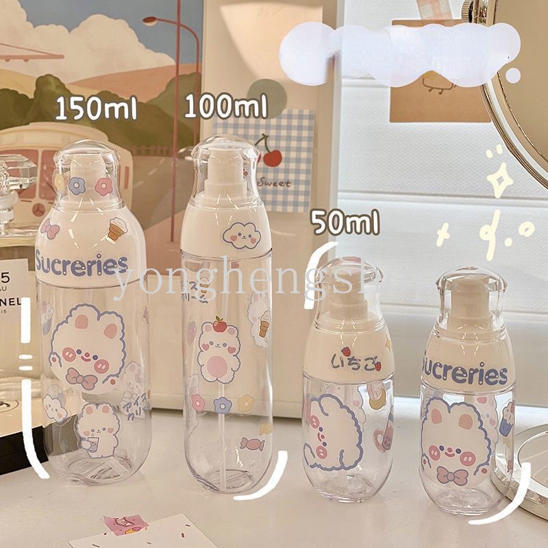 50/100/150ml Sub-filling Bottle Cartoon Cute Spray Bottle with Sticker ...