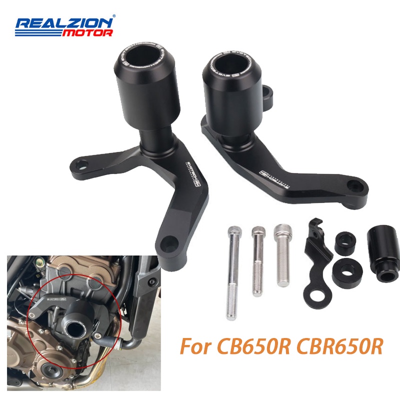 REALZION For Cb650r Cbr650r Cnc Falling Protection Frame Slider Fairing