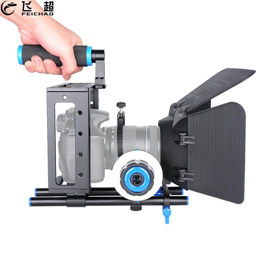 FEICHAO DSLR Camera Rabbit Cage Rig Handle Stabilizer Follow Focus ...