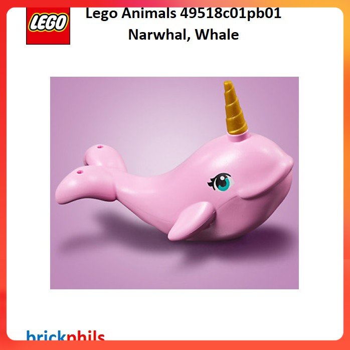 Lego Animals 49518c01pb01 Narwhal Whale Shopee Philippines