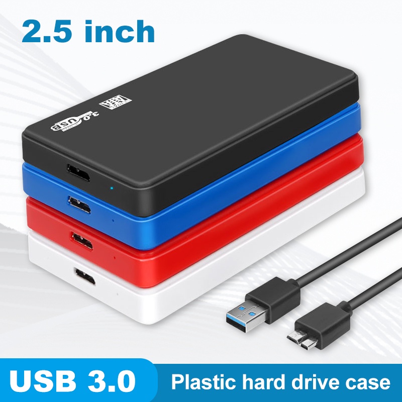 USB 3.0/2.5 Inch USB SATA HDD SSD Case Box Mobile Hard Disk Drive for