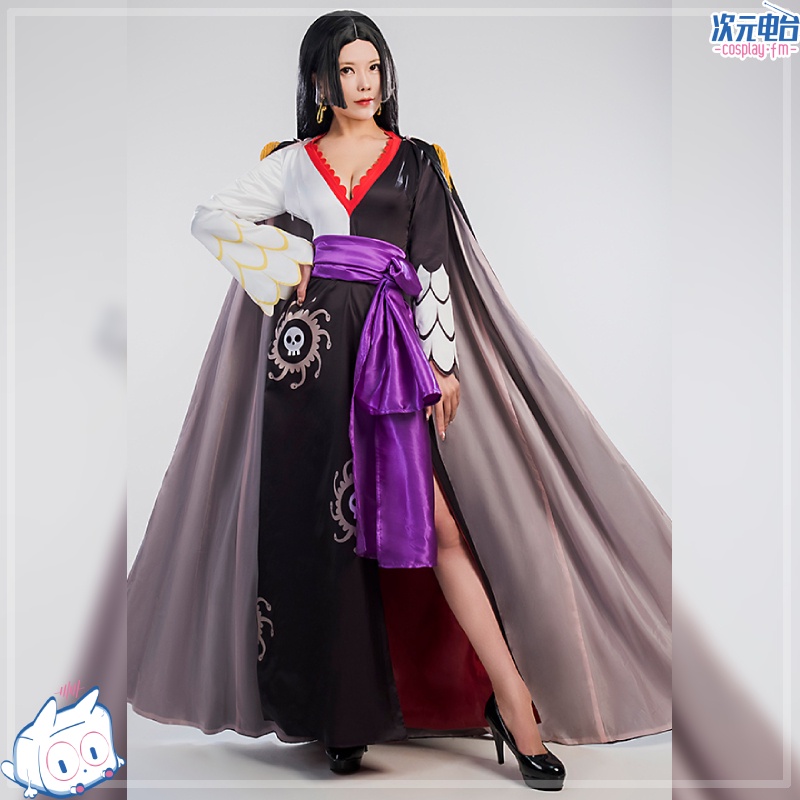 CosplayFM Anime One Piece Boa Hancock Cosplay Costume With Cloak Boa ...