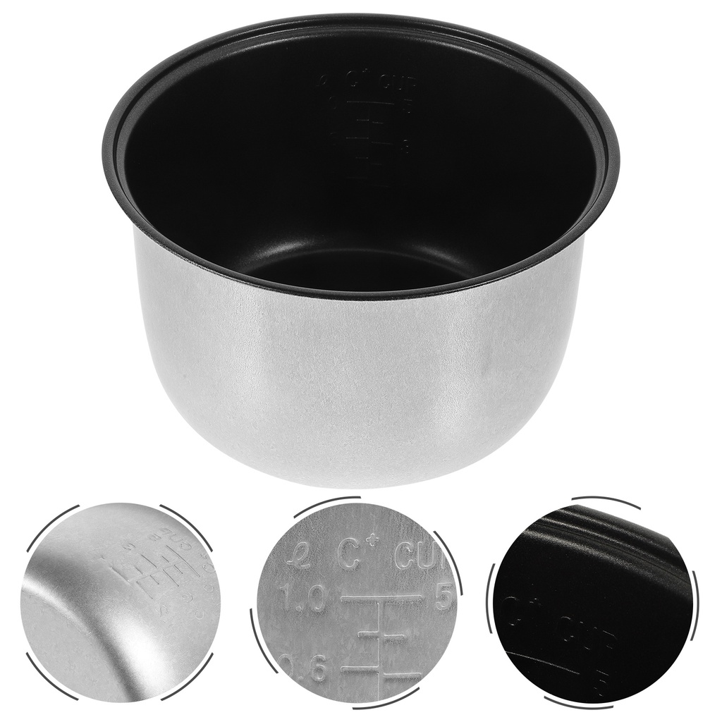 Stainless Steel Stock Pot Rice Container Electric Pressure Cooker Steamer Liner, Shopee