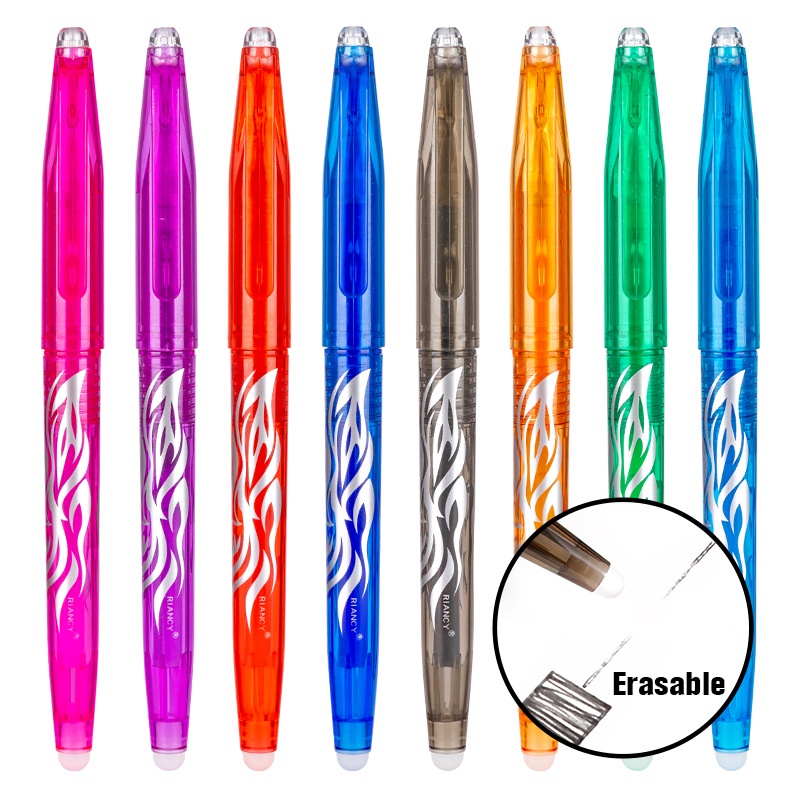 1Pc 0.5mm Colorful Erasable Pen Drawing Tools Student Writing Office ...
