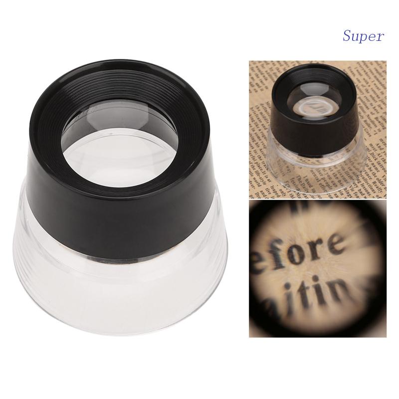 Super 10X Jewelers Loupe Magnifier Jewelry Eye Loop Monocle- Pocket ...