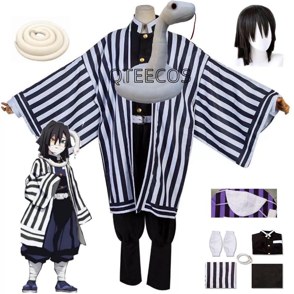 Anime Demon Slayer Kimetsu No Yaiba Iguro Obanai Cosplay Costume ...