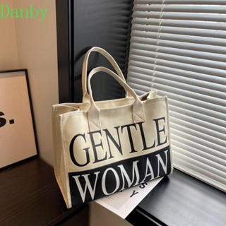 Letter Printed Minimalist Fashionable Casual Tote Bag, Large