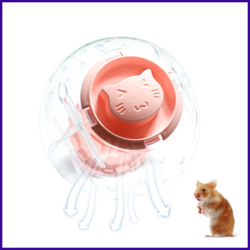 Dwarf Hamster 5.5inch Transparent Running Hamster Wheel Cute Exercise