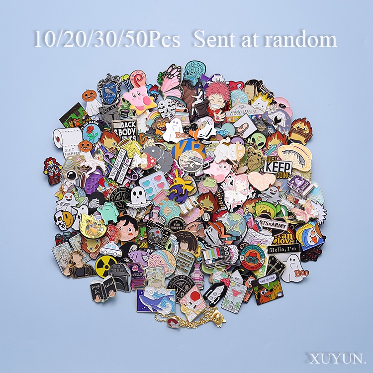 10-50 Pieces/set Shipped Randomly Cartoon Animation Pins Cute Animal ...