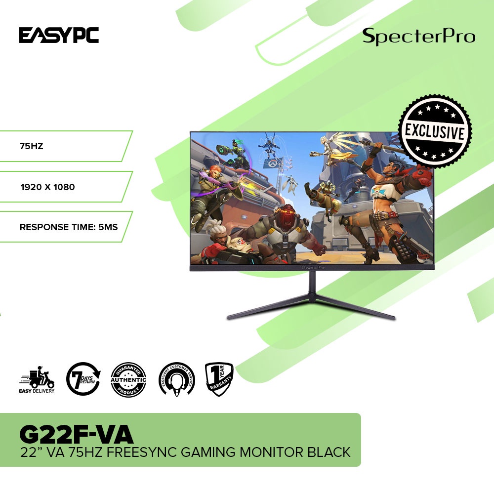 EasyPC SpecterPro G22FVA/G22F2VA 22 inch Gaming Monitor VA 100hz