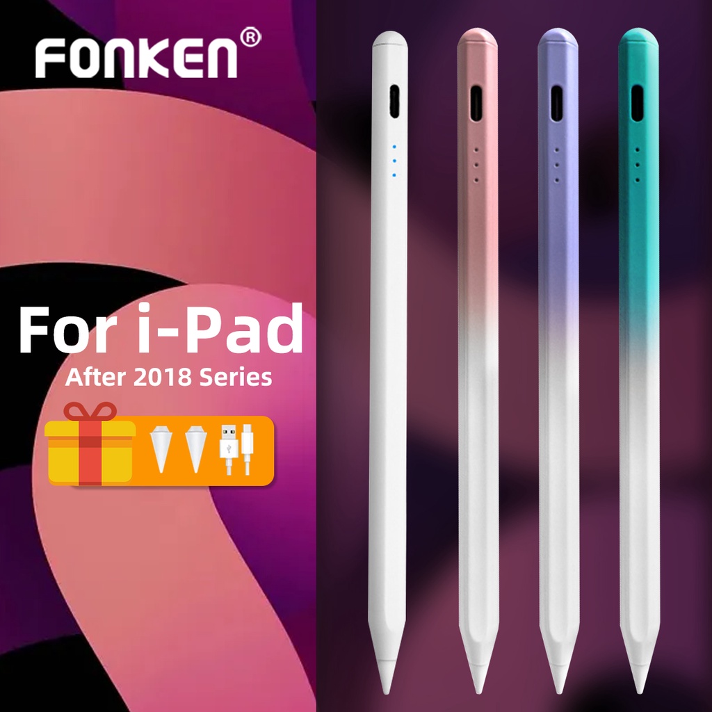 Fonken Stylus Pen Apple iPad Pencil With Tilt Pressure Sensitive Palm