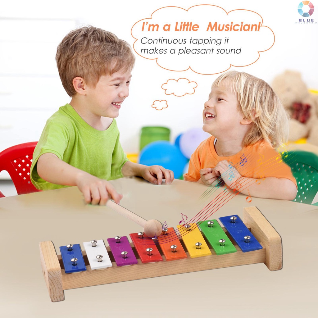 Colaxi 15-Note Wooden Xylophone For Kids - Children's Musical Instrument With 2 Mallets, Early Educational Toy - View #10