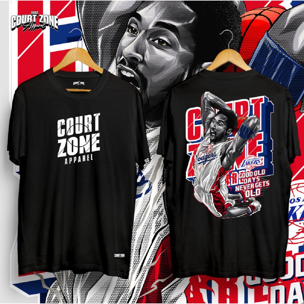 COURTZONE APPAREL MAMBA DODGERS GRAPHIC COTTON TSHIRT FOR MEN AND WOMEN ...