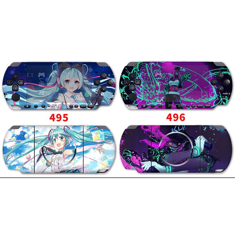 PSP 2000 Sticker Cartoon PSP 1000 Sticker Skin Cover PSP 3000 Animation ...