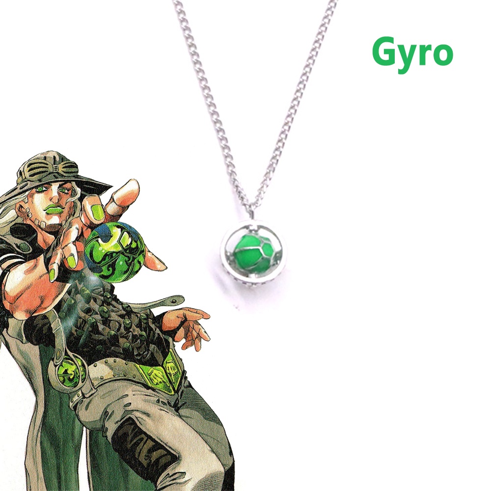 Anime JoJo's Bizarre Adventure Steel Ball Run Necklace Gyro Julius