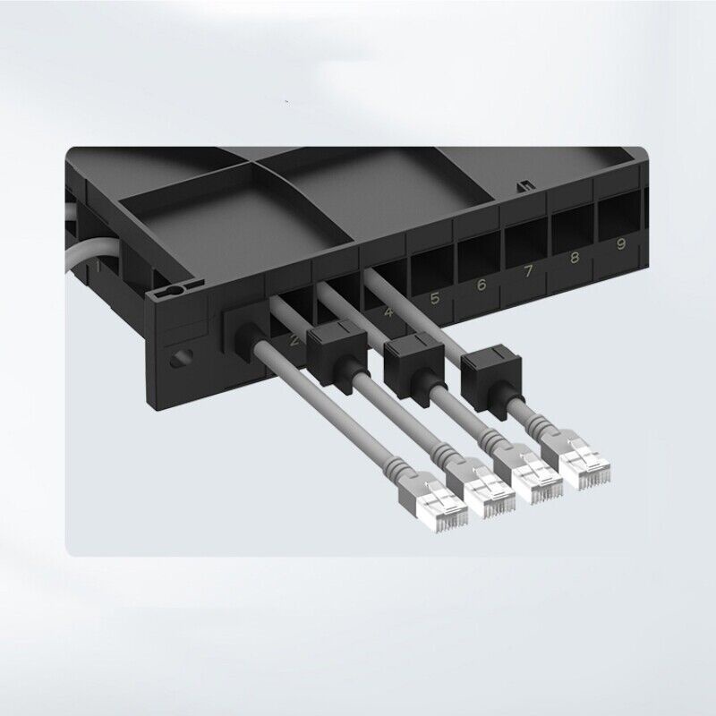 1U Channel Cable Management Rack 19inch Cabinet Wiring Handy Tool 48 ...