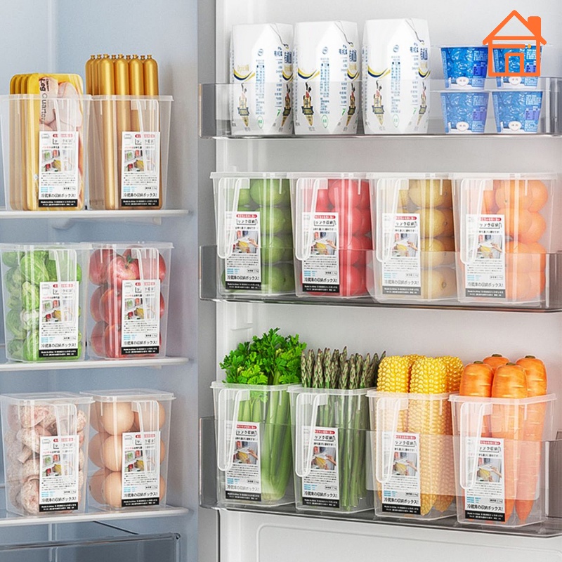 Kitchen Refrigerator Extended Space Food Storage Box / Transparent
