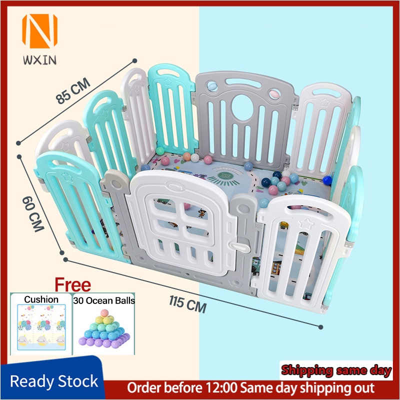 High Quality Big Folding Play Fence Playpen Crib (1 panels )Ready Stock