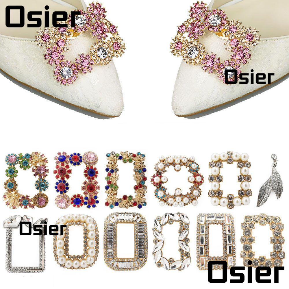 OSIER 1PC Fashion Crystal Shoe Accessories Shoe Clip Rhinestone