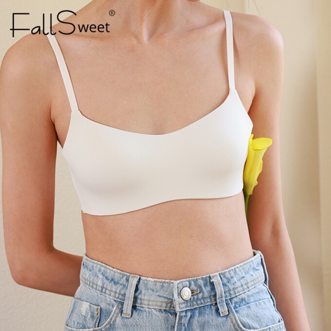 Fallsweet One Piece Seamless Thin Cup Women Bra Small Breasts Push Up