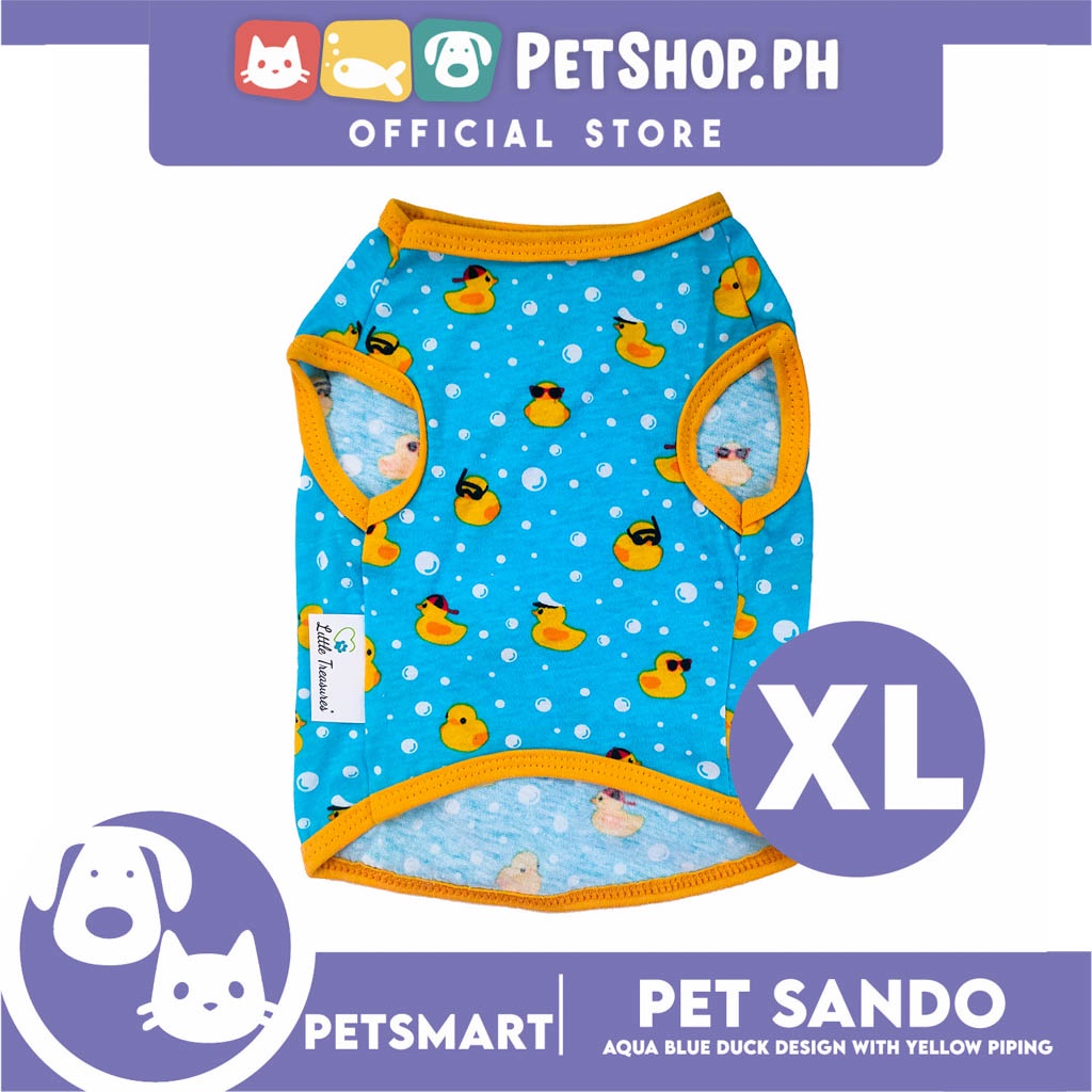 Petsmart Aquablue Duck Design with Yellow Piping Pet Sando (XL) Shopee Philippines