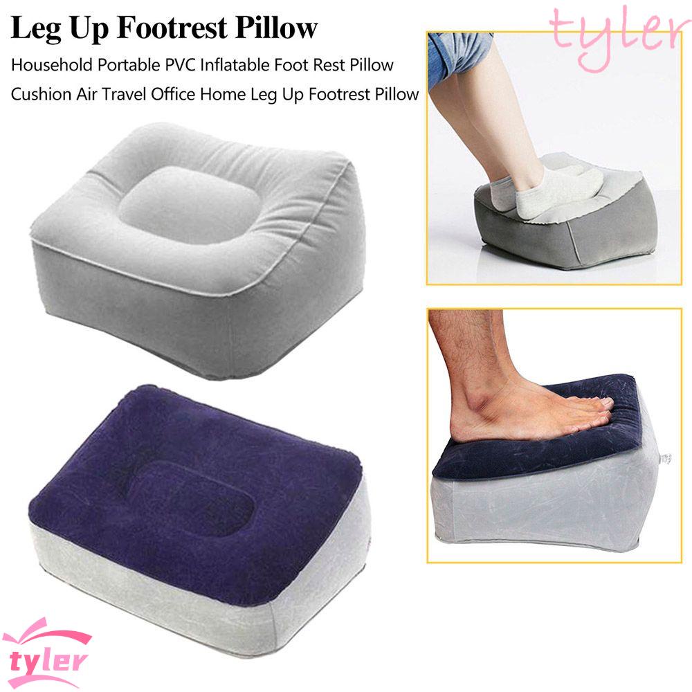 TYLER1 PVC Pillow Soft Cushion Footrest Pad Air Travel Travel Portable ...