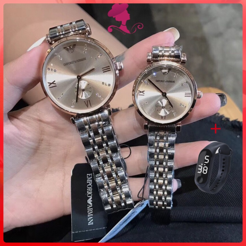 emporio armani watch for woman Fashionable luxury quartz stainless