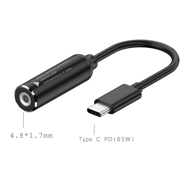 ​DC to USB C PD 65W Fast Charging Cable Adapter Converter Type C PD Power  Jack Connector for Phone and pc