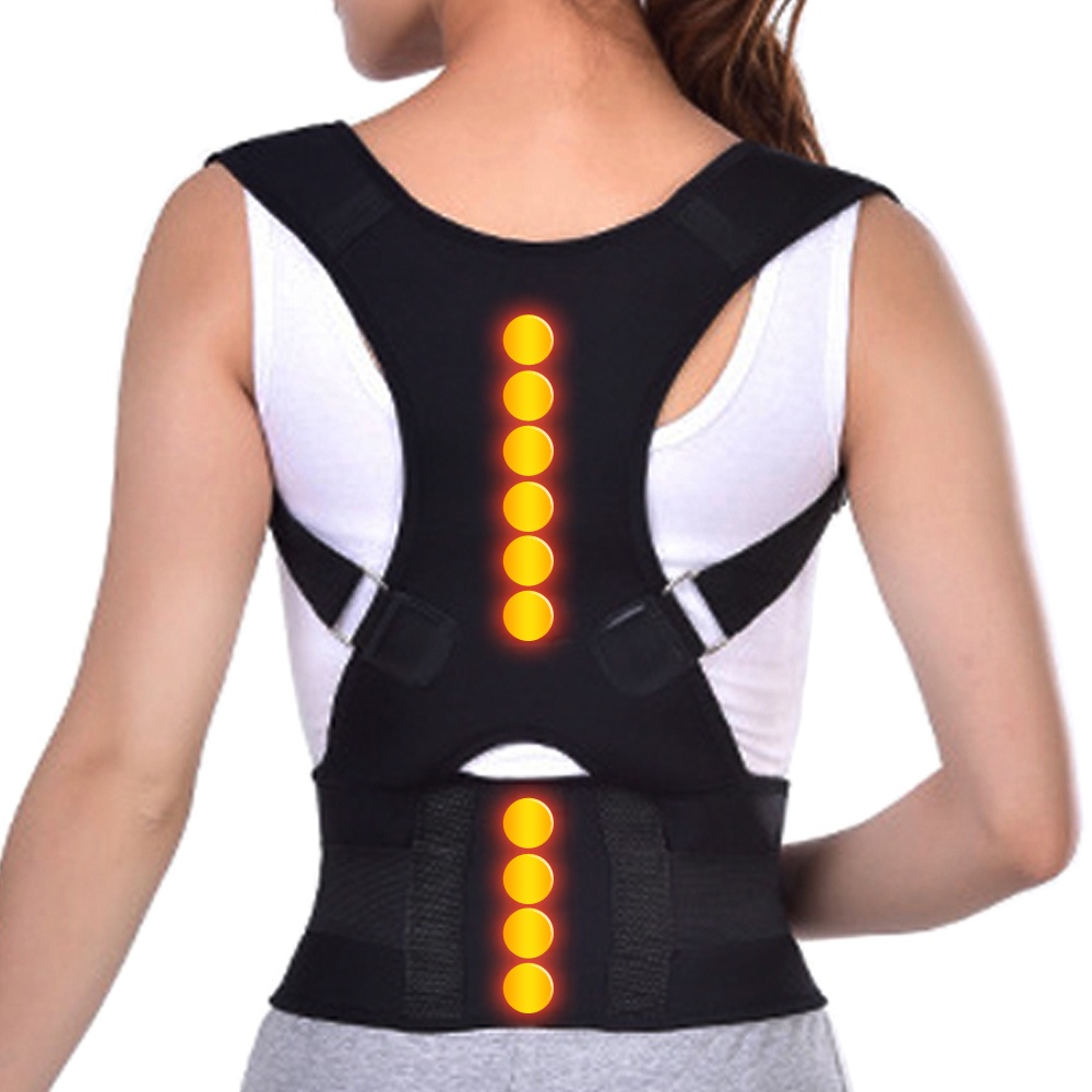 Adjustable Magnetic Shoulder Posture Corrector Scoliosis Clavicle Upper ...