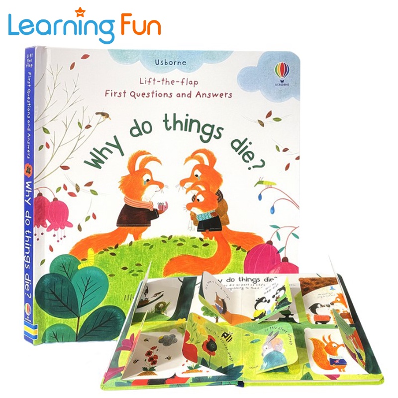 Usborne lift the flap why do things die book educational english board