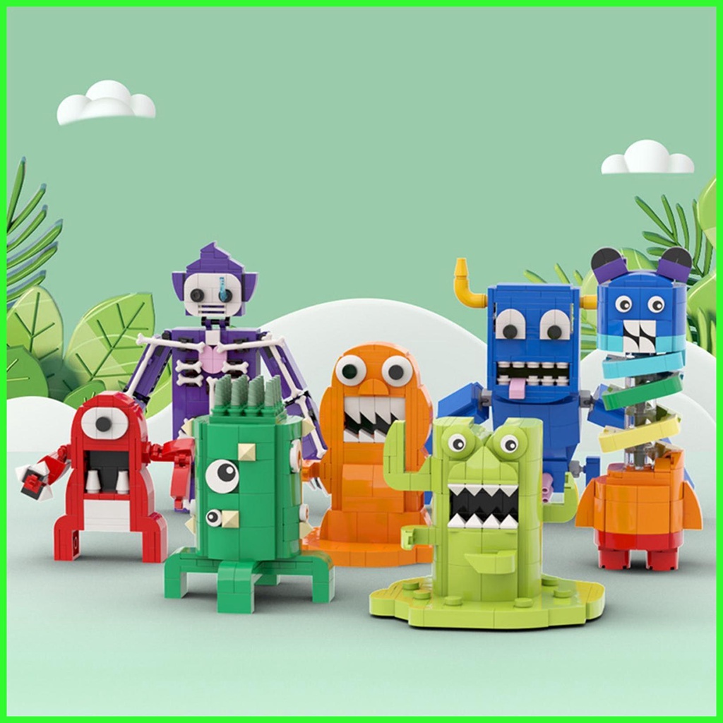 Garten Of Banban Bricks Game Green Monster Josh Opila Bird MOC Model ...