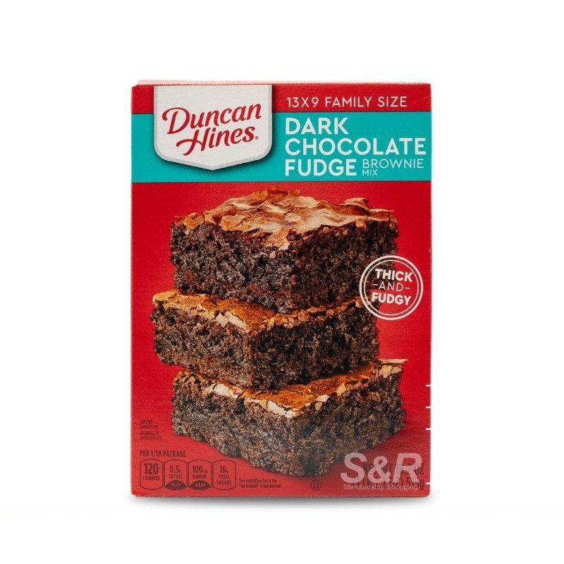 Duncan Hines Dark Chocolate Fudge Brownie Mix 515g Shopee Philippines
