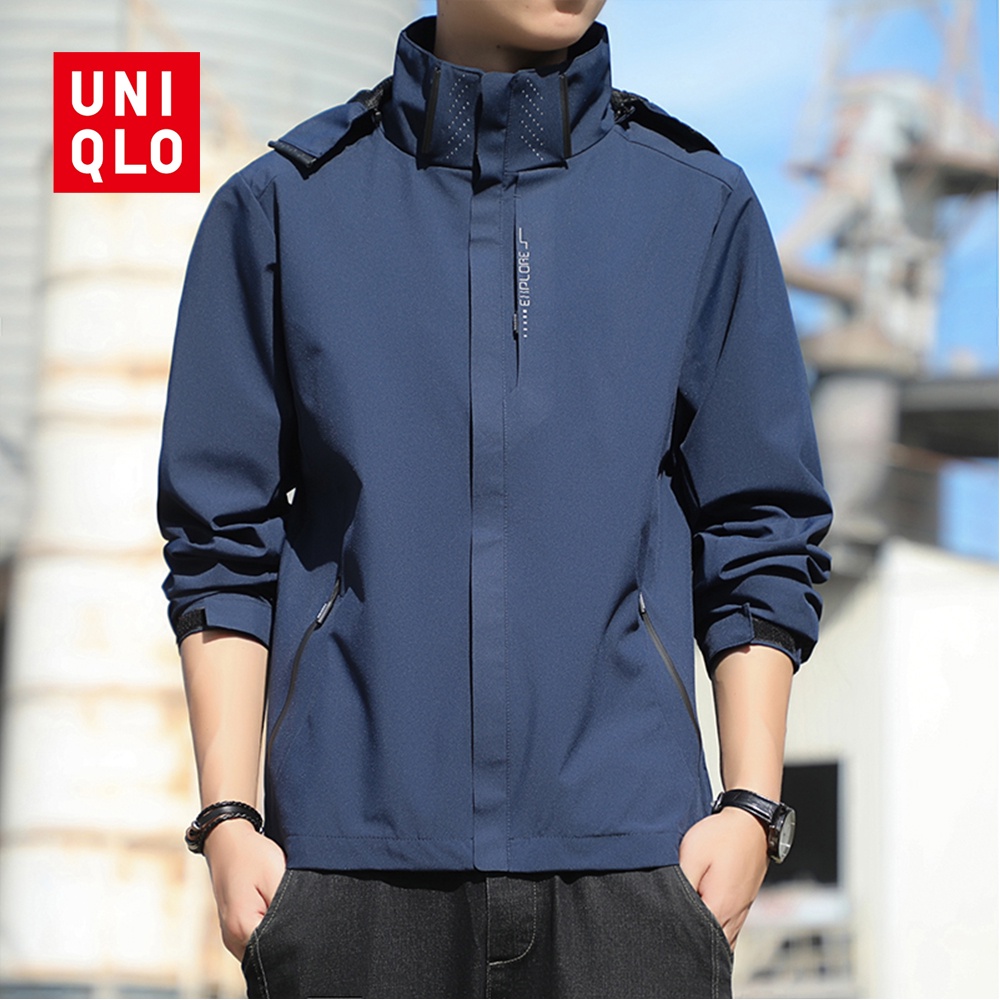 M 5XL Uniqlo Men s Spring and Autumn Outdoor Jacket Single layer Thin Mountaineering Clothes Windproof and Breathable Couple Windbreaker Jacket Casual Windbreaker Shopee Philippines