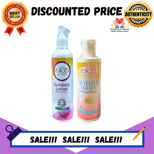 SCD Sunblock Lotion SPF 70 with Cooling Effect Ultimate Protection Aloe ...