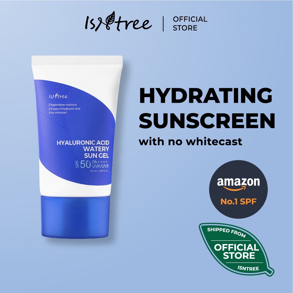 ISNTREE Hyaluronic Acid Natural Sun Cream Physical sunscreen with soft ...