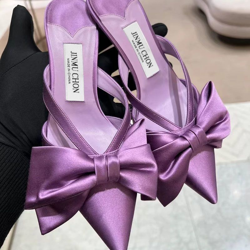 Fairy Sandals Slippers Outer Wear Bowknot Pointed Toe Women Water ...