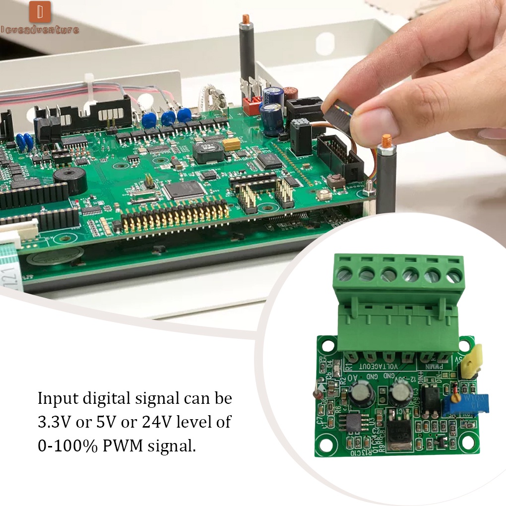 0-10V PWM Signal to Voltage Converter Digital Analog Voltage Converter ...