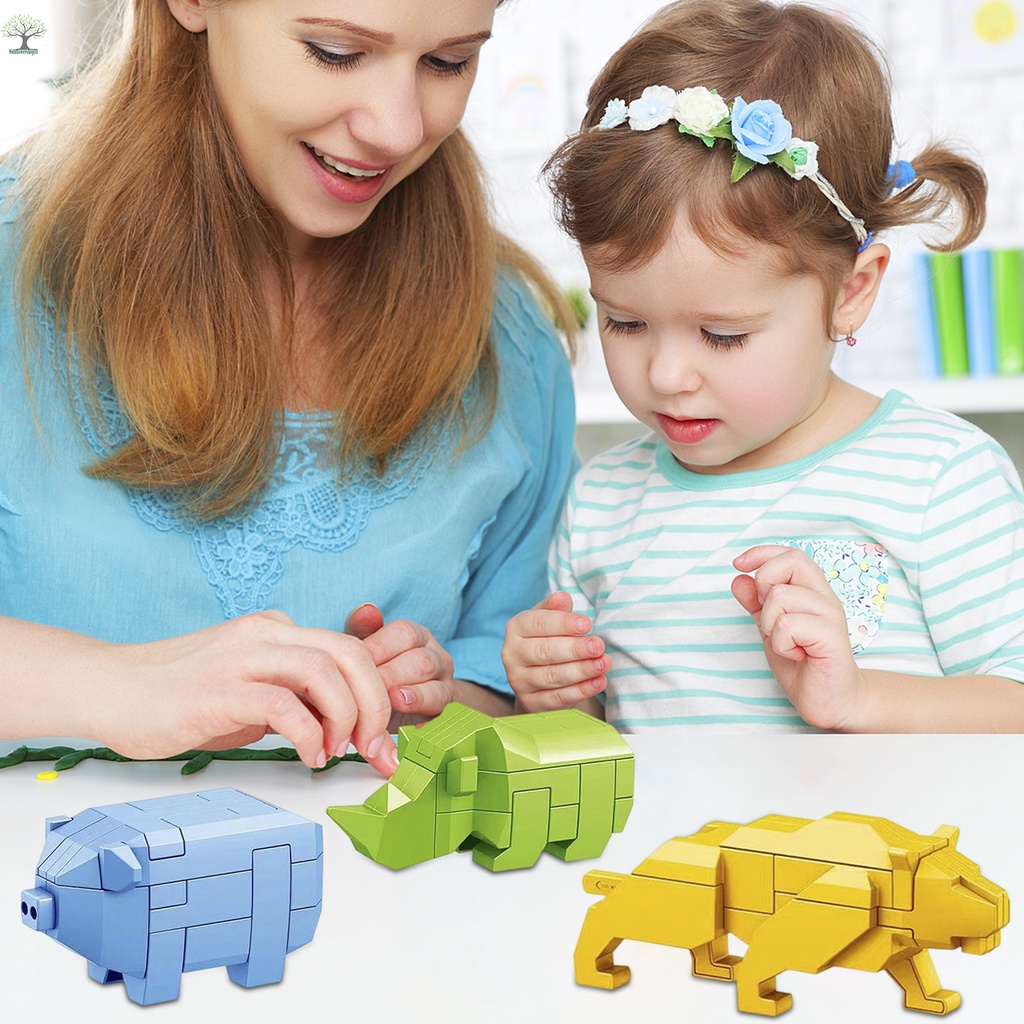 Animal Shaped Kong Ming Lock Luban Lock Toy Funny Montessori Logical