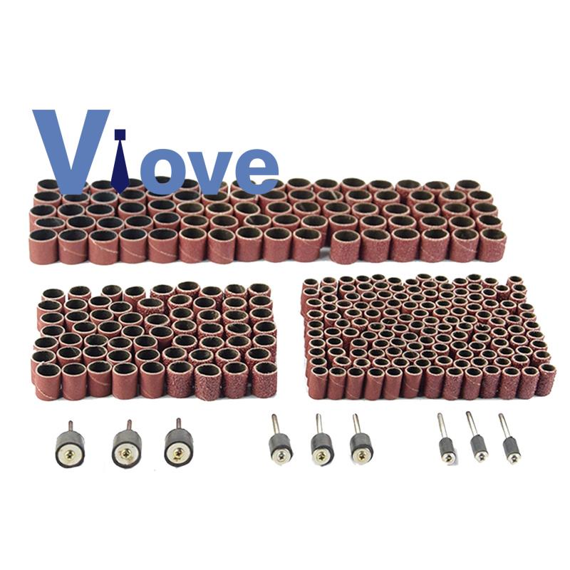 Sanding Drum Kit Sandpaper Ring Grinding Head Sandpaper Roll Rubber