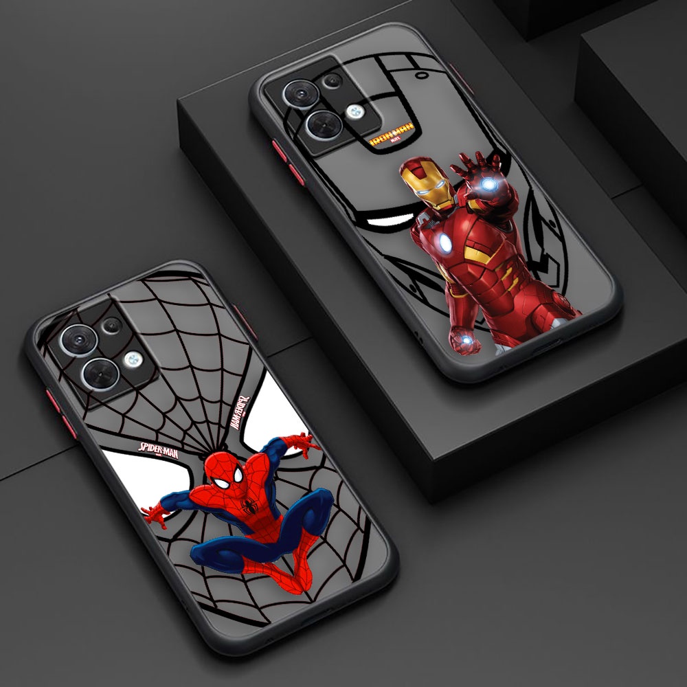 Creative Spider-Man Ironman Avengers Heroes Matte Cell Phone Case For ...